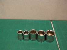 lot of 5 Husky 3/8 drive 6 poimt sockets 7/16 1/2 5/8 11/16 3/4