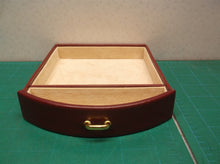 Drawer out of a wolf designs red round jewelry box
