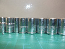 Lot of 9 pittsburgh 1/4 drive sockets 5mm 6mm 7mm 8mm 9mm 11mm 12mm 13mm 14mm