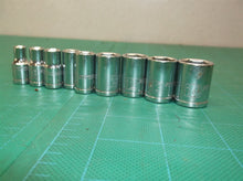 Lot of 9 pittsburgh 1/4 drive sockets 5mm 6mm 7mm 8mm 9mm 11mm 12mm 13mm 14mm