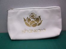 Shankara White Zippered Makeup Bag