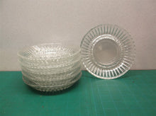 Lot of 6 glass ash trays 6.25"