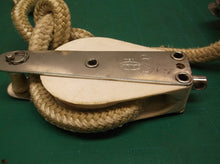 Seaway fiddle block with clam cleat swivel and becket 1 dual pulley & 2 singles