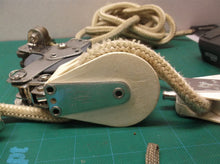 Seaway fiddle block with clam cleat swivel and becket 1 dual pulley & 2 singles