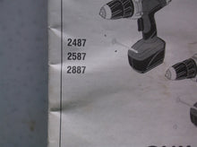 skil 2487 2587 2687 cordless drill manual only