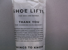 Burlingham's Height Increase Insole Shoe Lifts (2 Inch) womans 7.5-10 mens 6.5-9