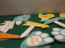 assorted easter egg hunt decor