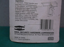 Ideal security hardware 48-5133 patio door keyed lock