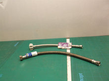 2 Brasscraft water supply lines 16" 1/2in to 3/8" & 12" toilet line 7/8 to 3/8