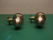 set of 2 kwikset closet door knobs silver No Hardware