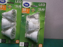(5) Great Value LED Light Bulb 7W (50W Equivalent) MR16 Lamp GU10 Base Dimmable