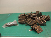 lot of 32 bronze hinges with screws
