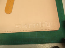 Skrebbo 2-Sided Desk Pad Blotter Leather Writing Mouse Pad 31.5x15.7 orange/Pink