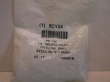 5CY24 Grainger 7/8" Rotary Clip Self Locking Internal Ring-Steel Black-100 Pack