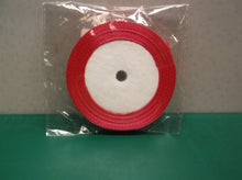 Solid Color Rose red Satin Ribbon 1/4",25yds