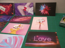 assortment of love wall cards