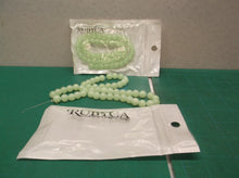 RUBYCA 2 Strand Jade Imitation Round Painted Coated Glass Beads Jewelry Making