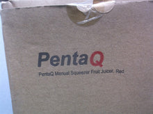 PentaQ Manual Fruit Juicer Stainless Hand Press Lemon Squeezer Lime Orange Red