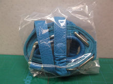 compuda dog leash leather blue with medium color