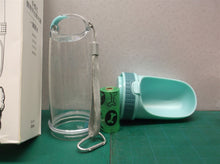 Diil Travel Dog Waterer, water bottle for dogs 17oz green