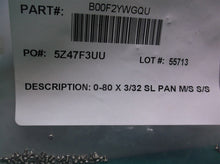 18-8 Steel Pan Head Machine Screw Slotted Drive 3/32" Length Threaded 50