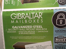 Gibraltar Mailboxes Designer Locking Medium Cap Galv Steel Ven Bronze Wall-Mount