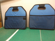 pair of 2 blue collapsible organizers ds1