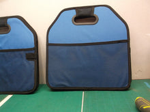 pair of 2 blue collapsible organizers ds1
