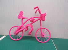 Barbie Mattel 2007 Barbie Bicycle Bike pink plastic Basket w/ flowers