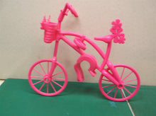 Barbie Mattel 2007 Barbie Bicycle Bike pink plastic Basket w/ flowers
