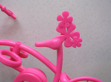 Barbie Mattel 2007 Barbie Bicycle Bike pink plastic Basket w/ flowers
