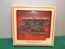 Hallmark 1980 JOY Colors of Christmas Ornament