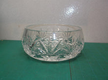 vintage heavy crystal bowl 7" ds1