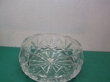 vintage heavy crystal bowl 7" ds1
