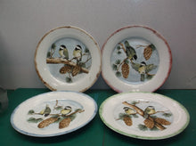 Set of 4 8" decorative use only bird themed plates ds1