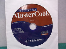 Master Cook Deluxe 6.0 CD-Rom Cooking Recipes Sierra Home 2000 Y2K ds1