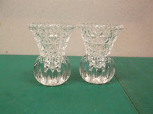 2 Crystal toothpick or Fork holders Princess House ds1