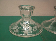 2 Frosted glass Hummingbird Candle Holders ds1