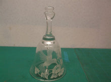 Etched Crystal Bell, Avon, Hummingbird,Handbell, Bird and Flower,ds1