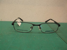 Skechers SK 1104 Metal Frame Eyeglasses 49-17-135 Stainless Steel Shiny Black
