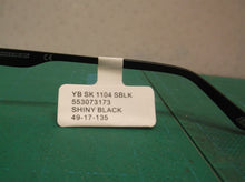 Skechers SK 1104 Metal Frame Eyeglasses 49-17-135 Stainless Steel Shiny Black