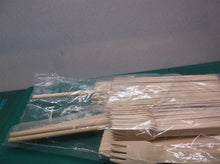 lot of assorted wooden sporks knives & chopsticks
