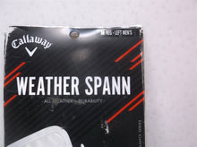 Callaway Golf Gloves Weather Spann Single Pack Men's Left Hand Medium White