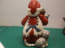 1999 EDDIE WALKER ,Goose Berry Patch SANTA w BAKING UTENSILS, CHICKEN & CAT ds1