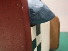 Eddie Walker midwest carved resin Bluebird Bird House 6.75” x 5.5” ds1