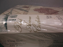 New Park Ave 4 pc Ivory King Sheet Set ds1