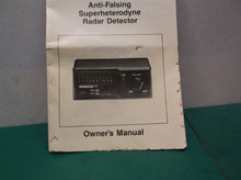 maxon rd-3 anti-falsing radar detector manual only ds1