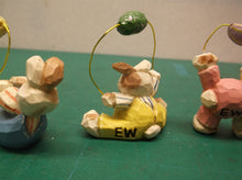 3 Eddie Walker Figurine Bunnies with eggs Sitting ds1