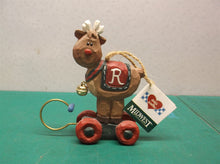 Eddie Walker Ornament Reindeer on Cart ds1