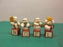 Eddie Walker Figurines Snowman Toy Blocks NOEL ds1